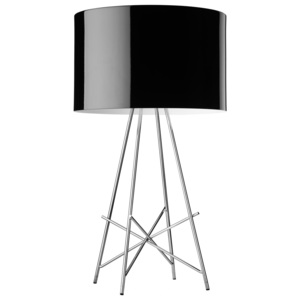 Flos Ray T, stolní lampa s bílým širmem a stmívačem, 1x105W E27, výška 67 cm flo F5911009 flo F5911009