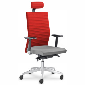 LD seating Element 435-SYS-F40-N6 - Kancelářská židle - červená/šedá