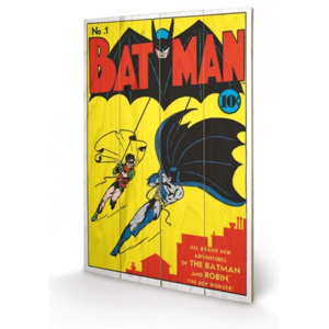Dřevěný obraz DC Comics - Batman No.1, (40 x 59 cm)