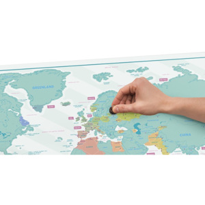 Luckies Osobní mapa světa se stíratelnými políčky - edice HELLO LUKHEL