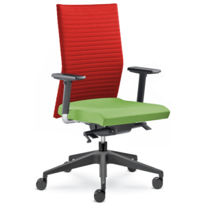 LD seating Element 430-SYS - Kancelářská židle - červená/zelená
