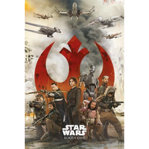 Plakát, Obraz - Rogue One: Star Wars Story - Rebels, (61 x 91,5 cm)