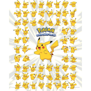 Plakát, Obraz - Pokemon - Pikachu, (40 x 50 cm)