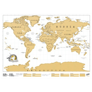 Luckies Stírací mapa světa - originál