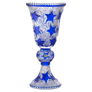 Váza Stella, barva modrá, výška 505 mm