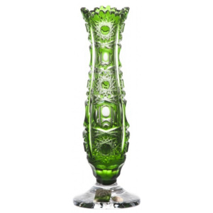 Váza Petra I, barva zelená, výška 180 mm