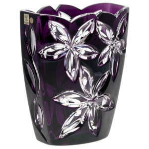 Váza Linda, barva fialová, velikost 230 mm