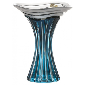 Váza Dune, barva azurová, výška 250 mm