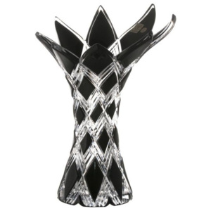 Váza Harlequin, barva černá, výška 270 mm