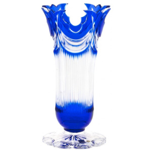 Váza Diadem, barva modrá, výška 280 mm