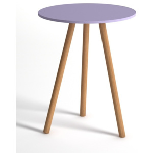 Světle fialový odkládací stolek Monte Tiny