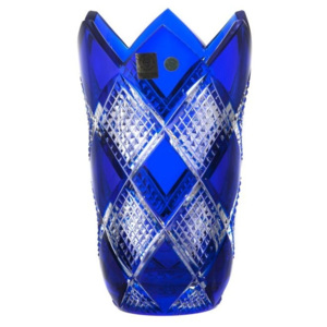 Váza Colombine, barva modrá, výška 205 mm