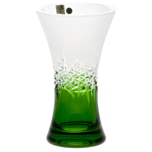 Váza Hoarfrost, barva zelená, výška 205 mm
