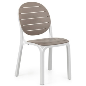Židle Lima, bílá/hnědá SLI06 Sit & be