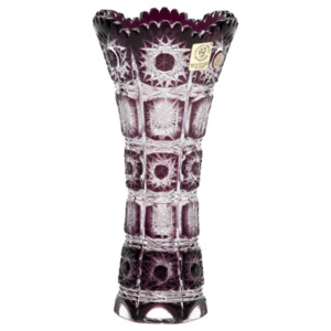 Váza Paula, barva fialová, velikost 180 mm