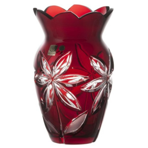 Váza Linda, barva rubín, velikost 205 mm