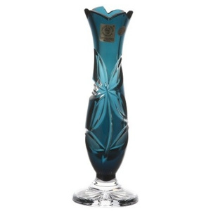 Váza Linda, barva azurová, výška 180 mm