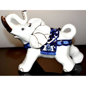 Porcelánový slon 35 x 22 cm