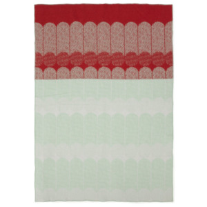 Vlněná deka Ekko Raspberry/mint 130x180 cm