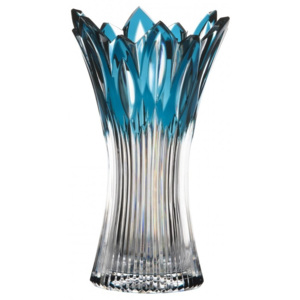 Váza Flame, barva azurová, velikost 255 mm