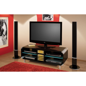 TV stolek PRIM (černý) (Moderní televizní stolek pro Tv do 60k)