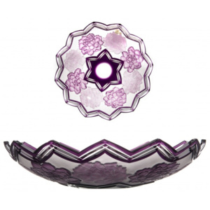 Mísa Květy II., barva fialová, průměr 350 mm