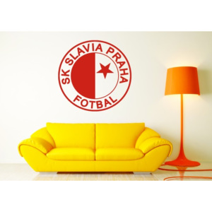 Samolepka na zeď - Logo Slavia Praha