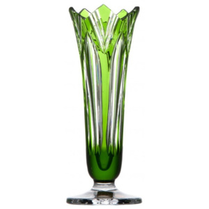 Váza Lotos, barva zelená, výška 175 mm