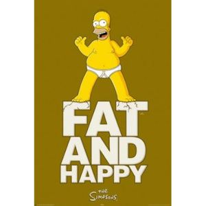 Výprodej - Plakát The Simpsons - Fat And Happy