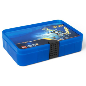 LEGO® Storage LEGO®NEXO KNIGHTS™ úložný box s přihrádkami - modrý