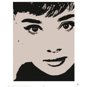 Výprodej - Plakát Audrey Hepburn - Stencil Retro