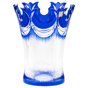 Váza Diadem, barva modrá, výška 255 mm