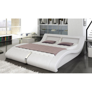Manželská postel MALIBU, 160 x 200 cm (akce) (Komplet moderní manželská postel včetně úložného prostoru a roštu)