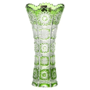 Váza Paula, barva zelená, velikost 180 mm
