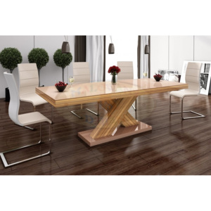 Jídelní stůl XENON, cappuccino/sevilla (Luxusní jídelní stůl s velkou paletou výběru barevného provedení)