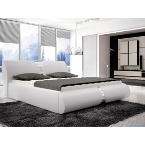 Manželská postel ROUND (140x200) + (Moderní manželská postel s možností výběru doplňků)
