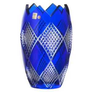 Váza Colombine I, barva modrá, výška 255 mm