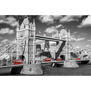 Plakát London - Tower Bridge Buses