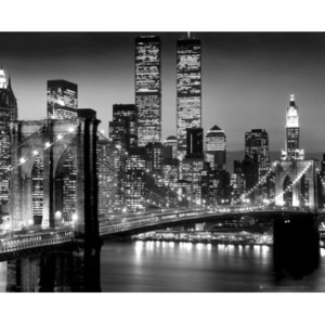 Plakát New York Bridge - Black a White