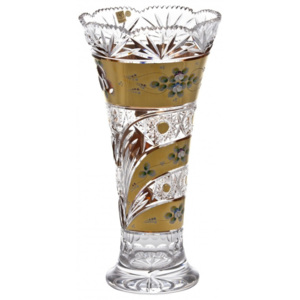Váza Zlato, barva čirý křišťál, výška 410 mm