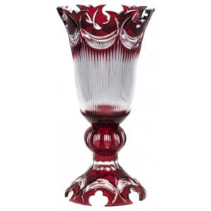 Váza Diadem, barva rubín, výška 430 mm