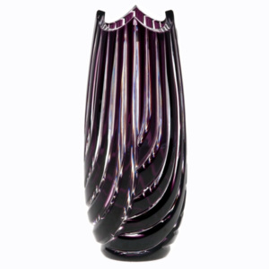 Váza Linum, barva fialová, výška 180 mm
