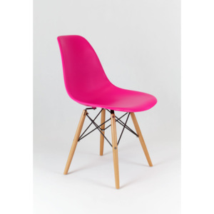 Moderní židle „Ingrid”, růžová