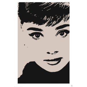 Plakát Audrey Hepburn - Stencil