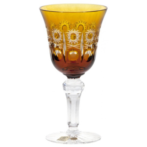 Sklenice na víno Petra, barva amber, objem 180 ml