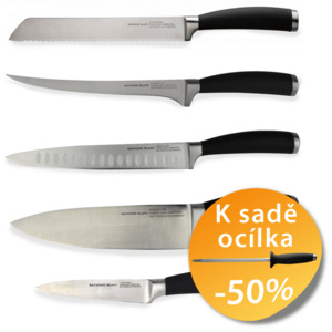 Raymond Blanc Sada kuchyňských nožů 5 ks + ocílka 20 cm za výhodnou cenu