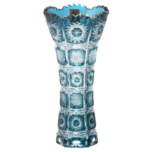 Váza Paula I, barva azurová, výška 180 mm