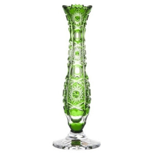 Váza Petra, barva zelená, výška 230 mm