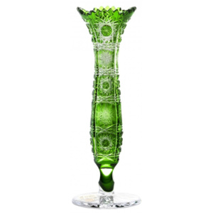 Váza Paula I, barva zelená, výška 205 mm