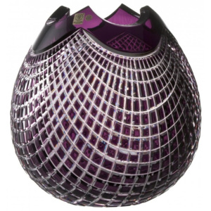 Váza Quadrus, barva fialová, velikost 280 mm